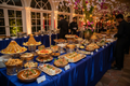 Elegant Indian and Asian fusion catering event setup